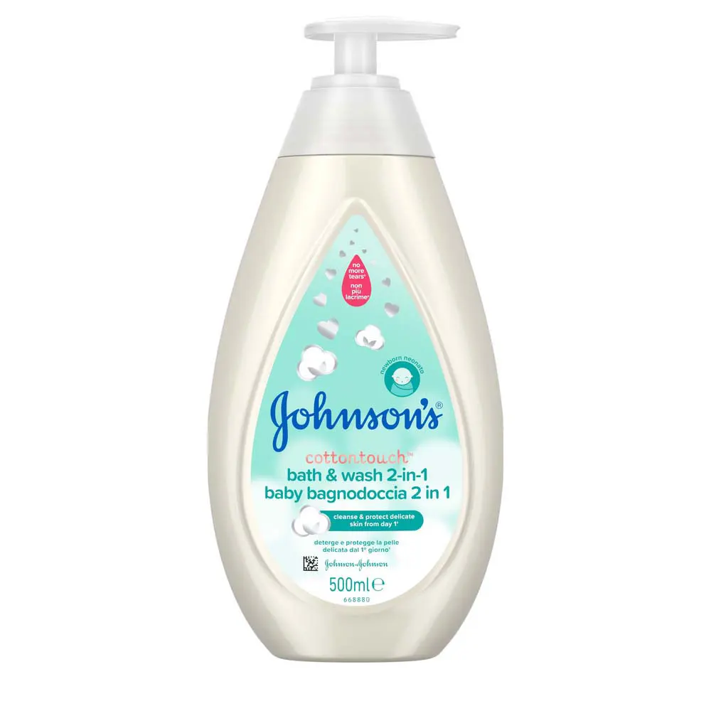 Johnson's Baby CottonTouch 2 σε 1 Αφρόλουτρο & Σαμπουάν 500ml Johnson's Baby CottonTouch 2 σε 1 Αφρόλουτρο & Σαμπουάν 500ml