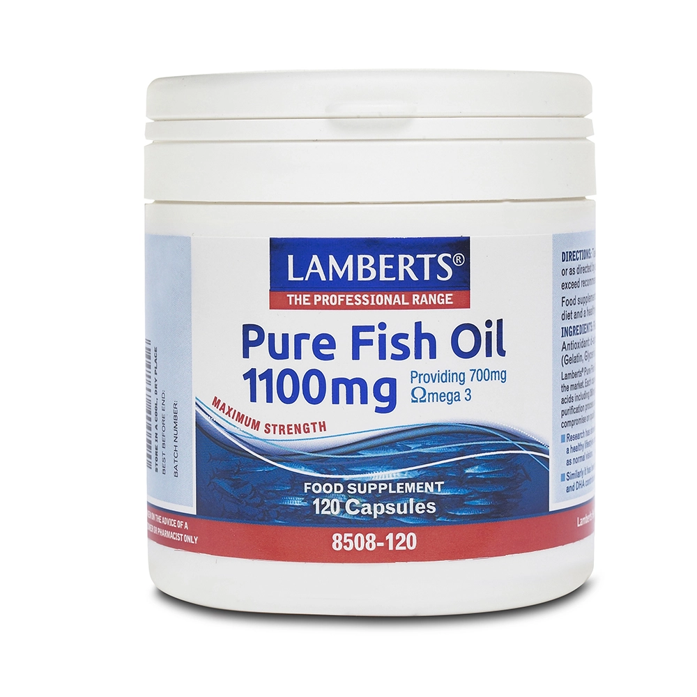 5055148400590 LAMBERTS Pure Fish Oil 1100mg 120caps 1 1