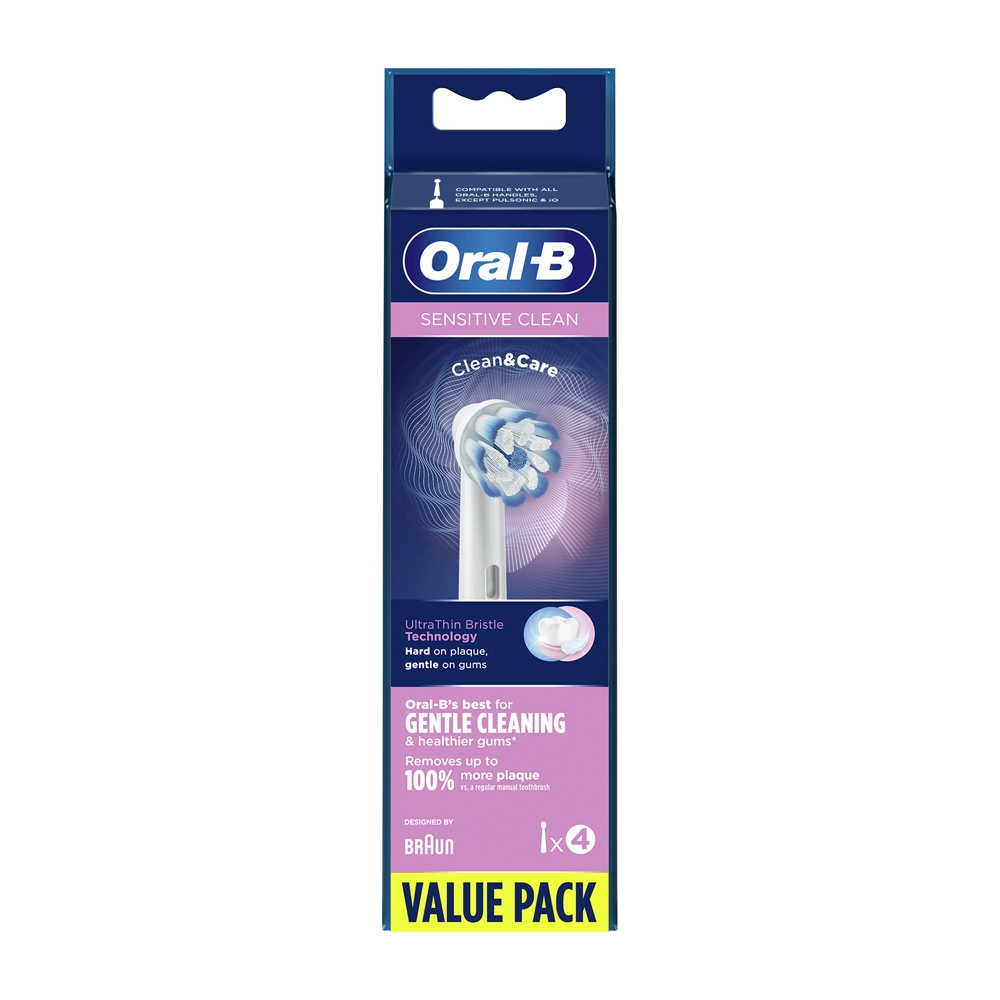 4210201426295 Oral B Sensitive Clean Κεφαλές Βουρτσίσματος Συσκευασία 4 Ανταλλακτικών 1