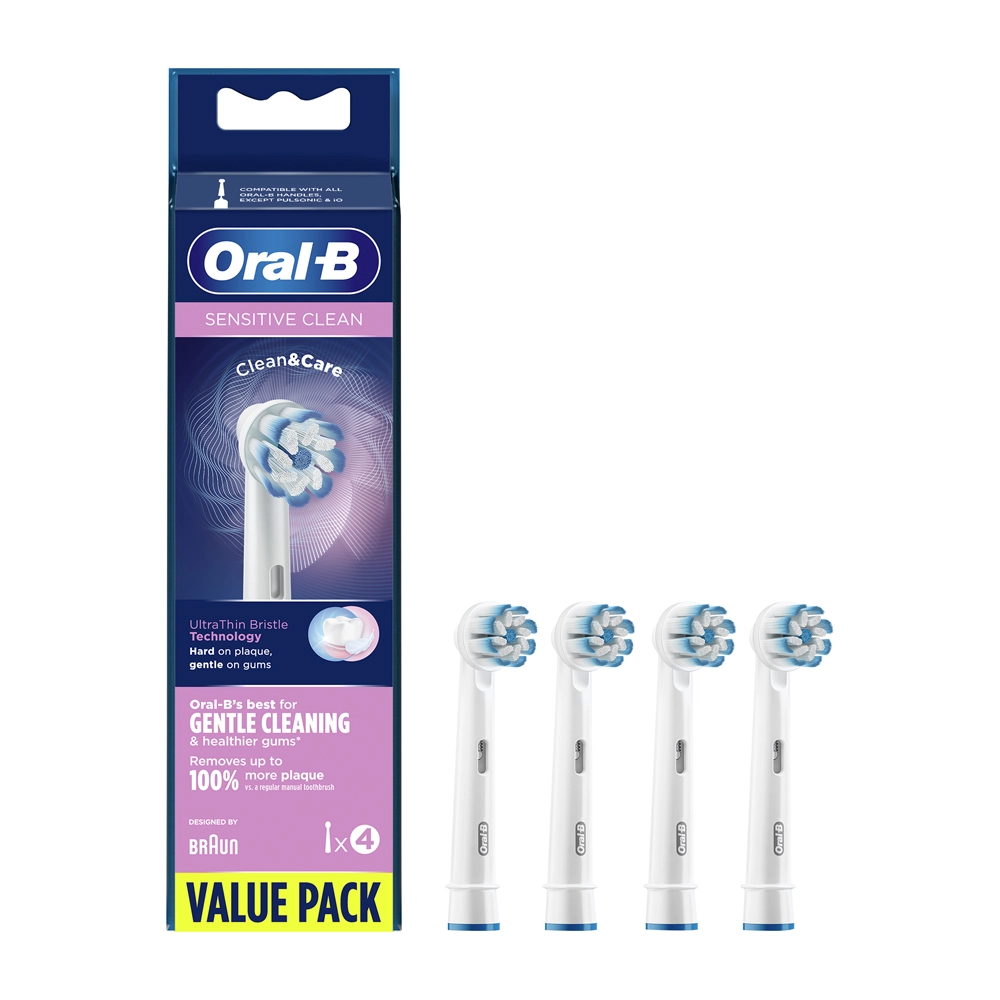 4210201426295 Oral B Sensitive Clean Κεφαλές Βουρτσίσματος Συσκευασία 4 Ανταλλακτικών 2