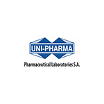 Λογότυπο Uni-Pharma για το κείμενο κάθε προϊόντος