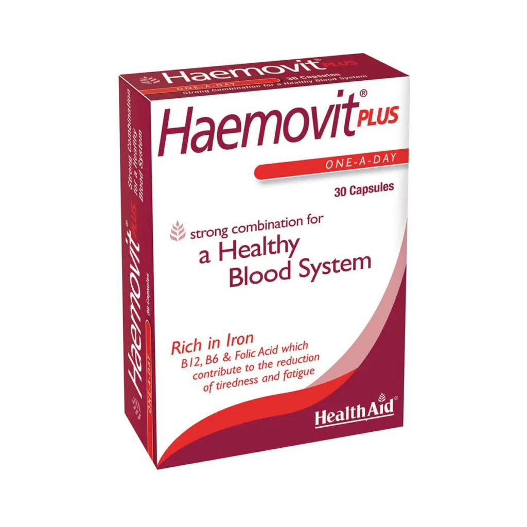 5019781000227 HEALTH AID Haemovit PLUS 30 caps 1