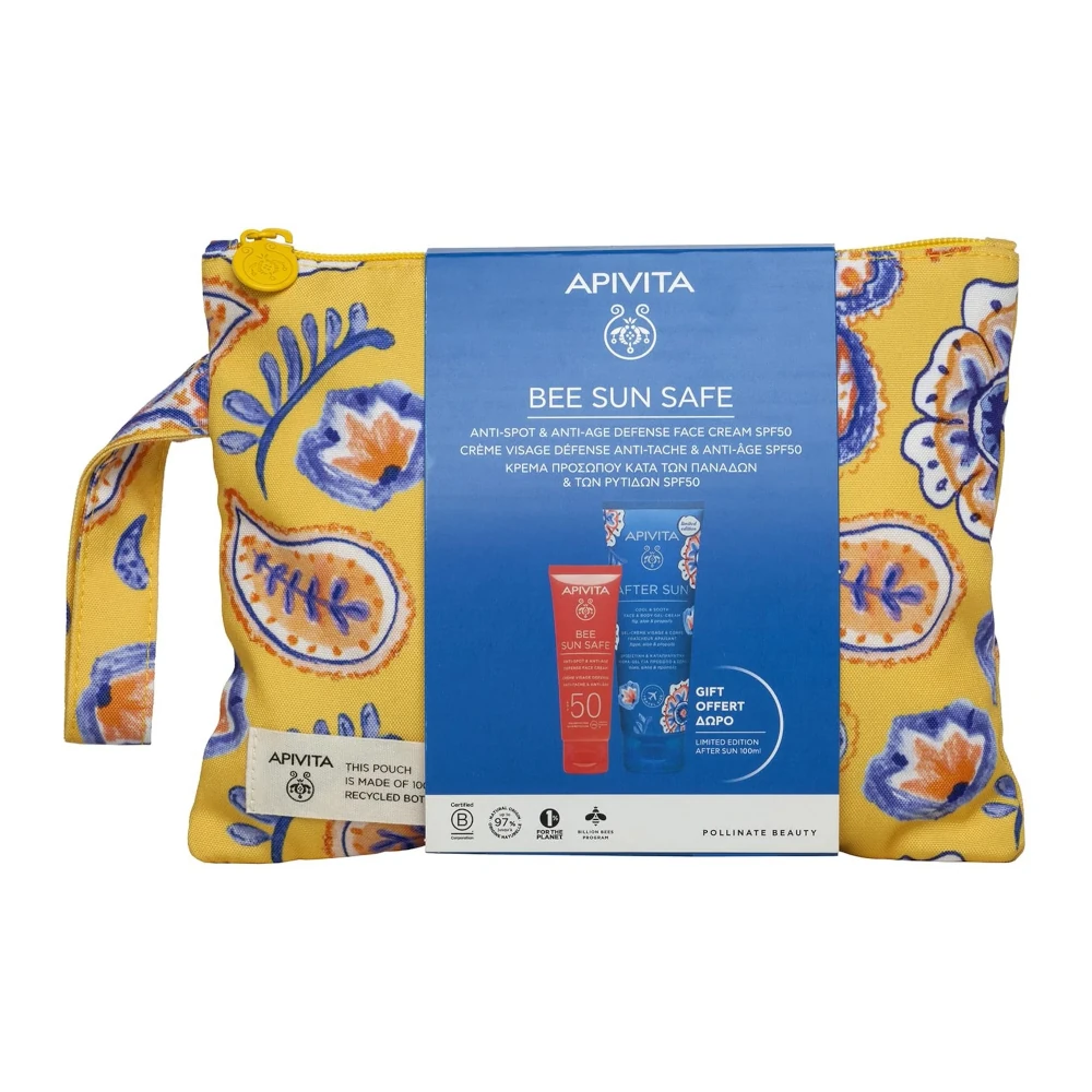 5201279099473 Apivita Promo Bee Sun Safe Κρέμα Προσώπου Κατά των Πανάδων Των Ρυτίδων spf50ΔΩΡΟ After SunΝεσεσέρ 1