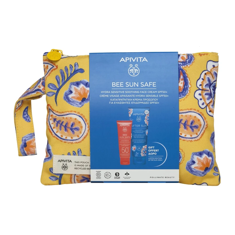 5201279099497 Apivita Promo Bee Sun Safe Καταπραϋντική Κρέμα Προσώπου Για Ευαίσθητες Επιδερμίδες spf50ΔΩΡΟ After SunΝεσεσέρ 1