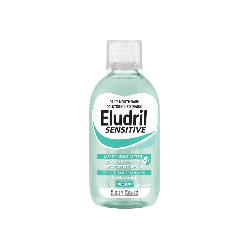 3577056024214 Pierre Fabre Oral Care Eludril Sensitive Daily Mouthwash 500ml