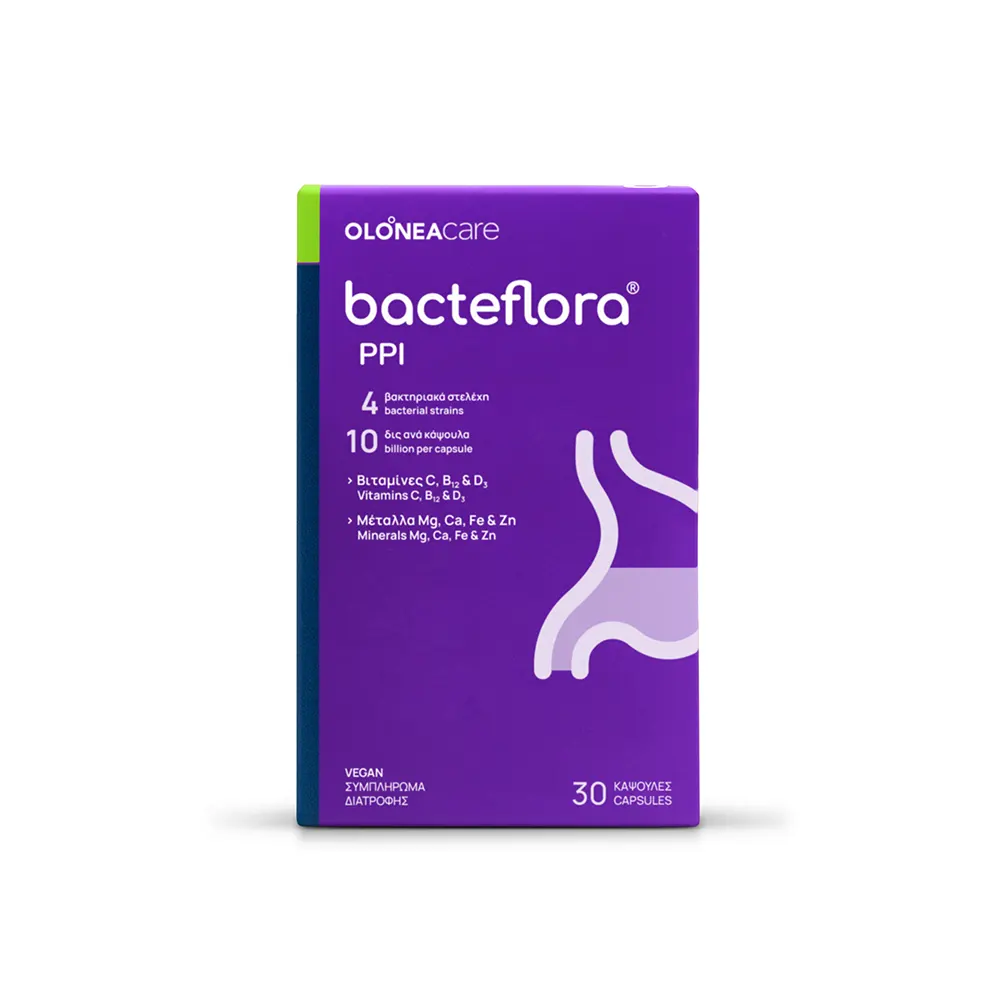 Olonea Bacteflora PPI - Προβιοτικά 30Caps