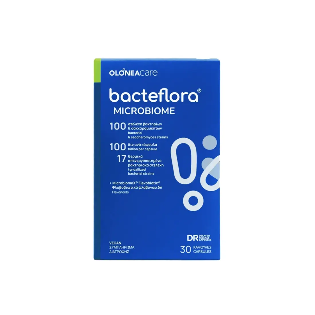 Olonea Bacteflora Microbiome - Προβιοτικά 30Caps Olonea Bacteflora Microbiome - Προβιοτικά 30Caps