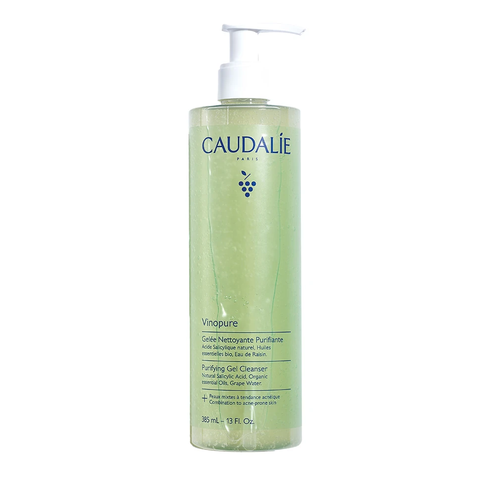 Caudalie Vinopure Purifying Gel Cleanser Για Μικτή Επιδερμίδα με Τάση Ακμής 385ml