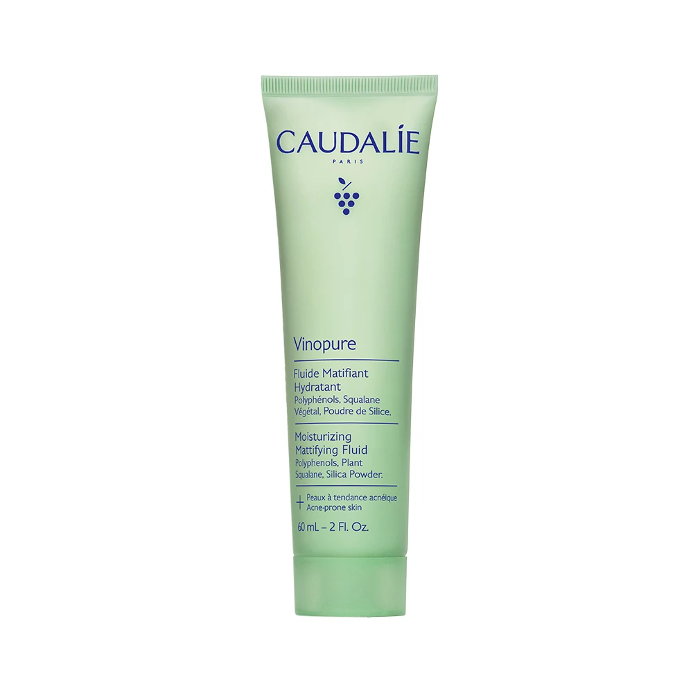 Caudalie Vinopure Moisturizing Mattifying Fluid - Ενυδατική Λεπτόρρευστη Κρέμα Προσώπου για Λιπαρές-Μικτές Επιδερμίδες κατά των Ατελειών 60ml