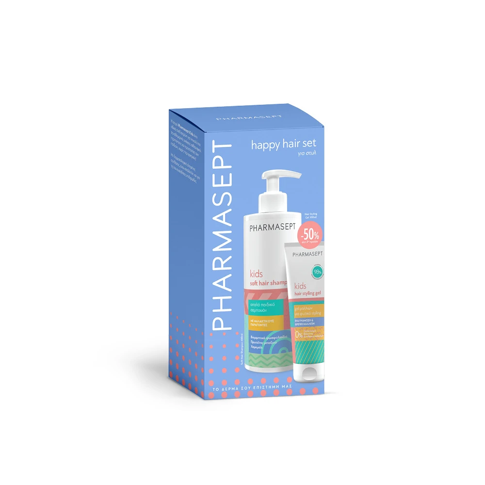 Pharmasept Promo Kids Soft hair Σαμπουάν 400ml & Gel Μαλλιών για Φυσικό Styling 100ml (-50% στο 2ο προϊόν)
