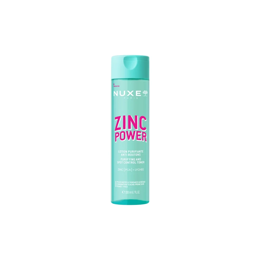 Nuxe Zinc Power Purifyinh and Spot Control Toner - Τόνερ Καθαρισμού και Ελέγχου των Μαύρων Στιγμάτων 200ml