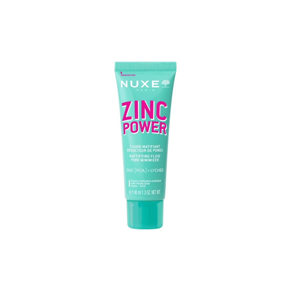 Nuxe Zinc Power Mattifying Fluid Pore Minimizer - Κρέμα για Ματ Αποτέλεσμα και Μείωση Των Πόρων 40ml