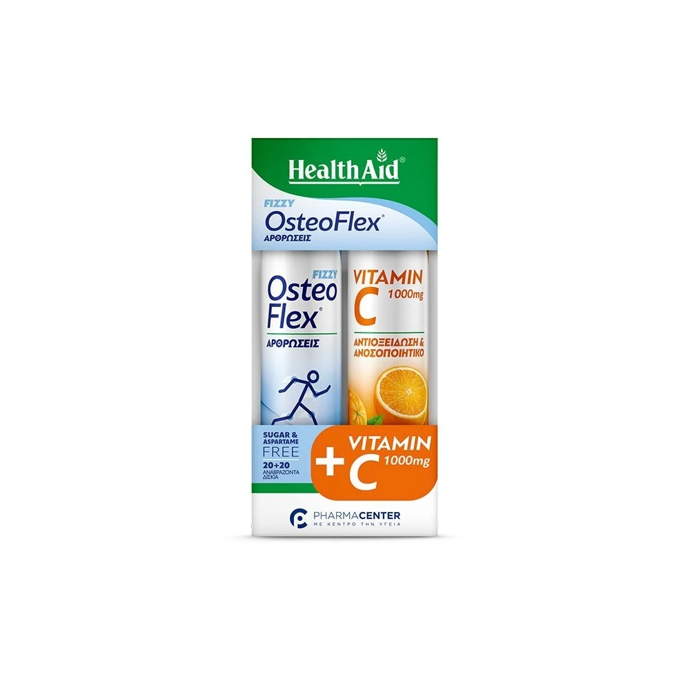 Health Aid Promo OsteoFlex & Vitamin C 20+20 Αναβράζοντα Δισκία