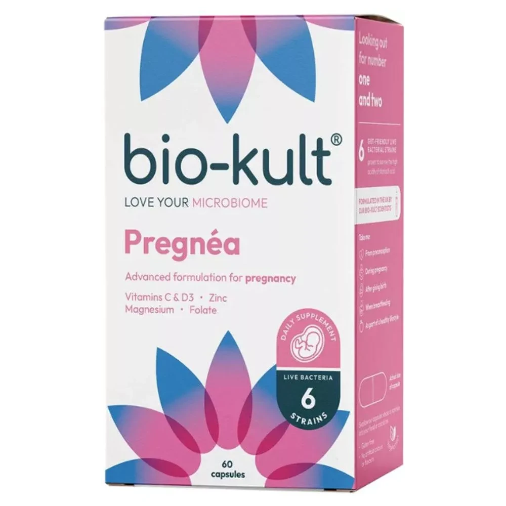 Bio Kult Pregnea - Καινοτόμα Φόρμουλα Για την Υποστήριξη των Γυναικών πριν, Κατά τη Διάρκεια και Μετά την Εγκυμοσύνη 60Caps