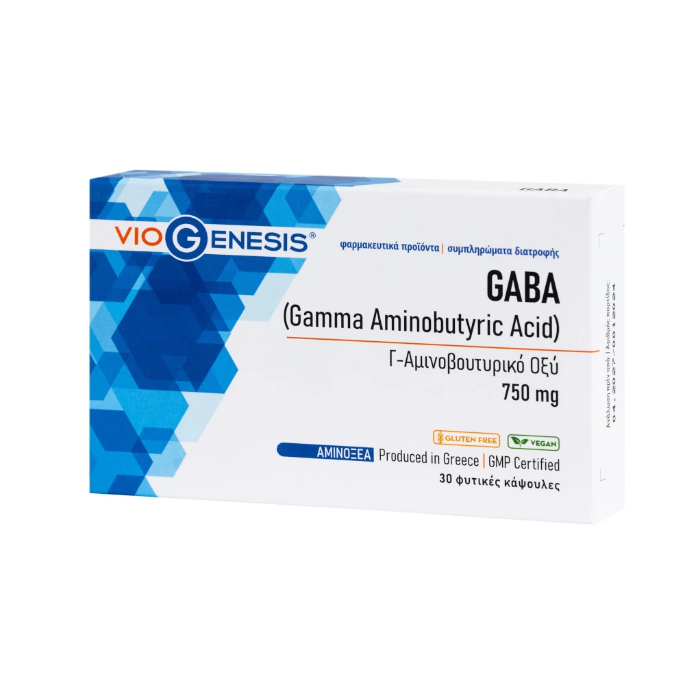 Viogenesis Gaba 750mg 30 Veg. Caps