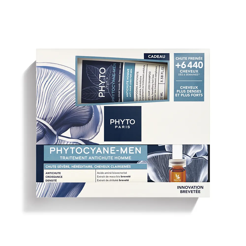 Phyto Promo Phytocyane-Men Anti Hair Loss Treatment – Αγωγή Τριχόπτωσης Για Άνδρες 12amp x 3,5ml +Δώρο Αναζωογονητικό Σαμπουάν 100ml