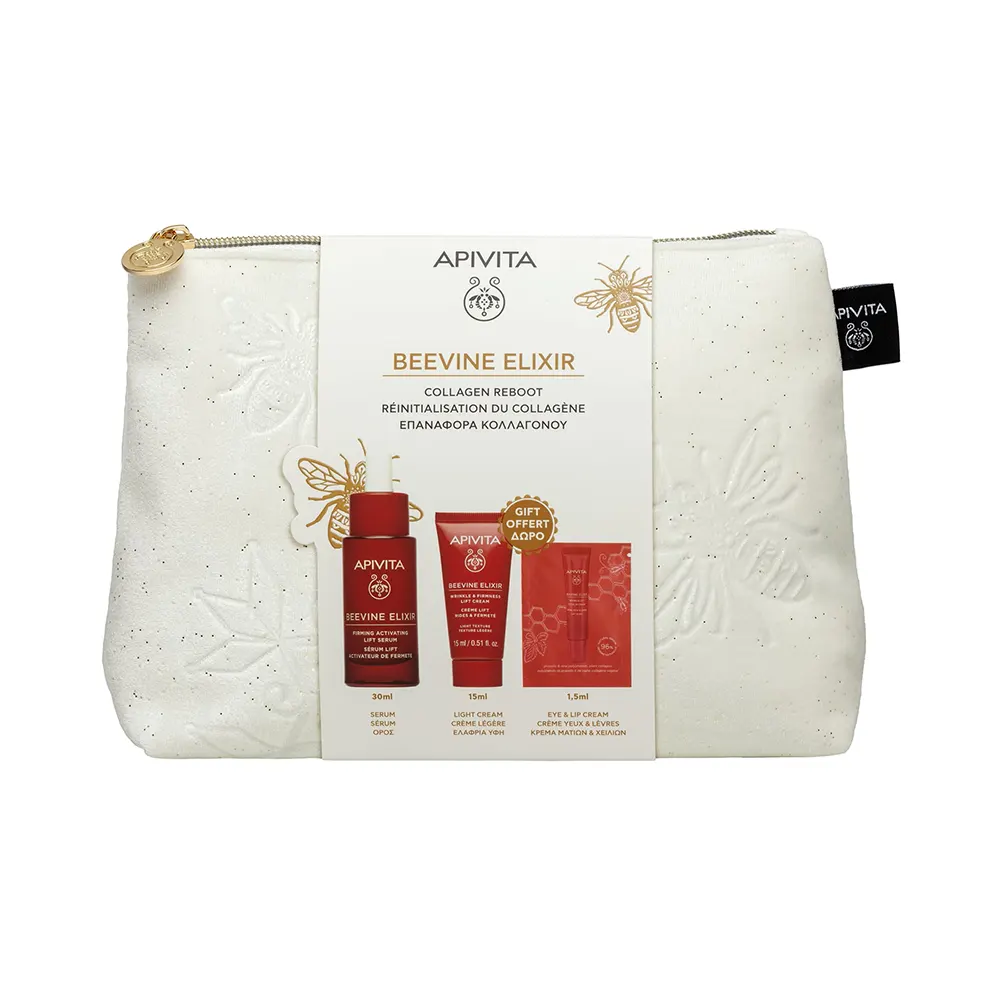 Apivita Beevine Elixir Ορός Ενεργοποίησης Σύσφιξης & Lifting 50ml + ΔΩΡΟ Αντιρυτιδική Κρέμα για Σύσφιξη & Lifting Ελαφριάς Υφής 15ml + Αντιρυτιδική Κρέμα Lifting ματιών 1,5ml