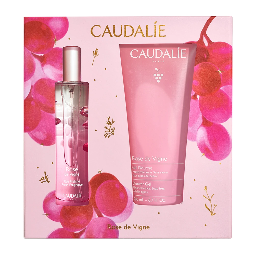 Caudalie Gift Set Rose de Vigne Fresh Fragrance 50ml & Shower Gel 200ml