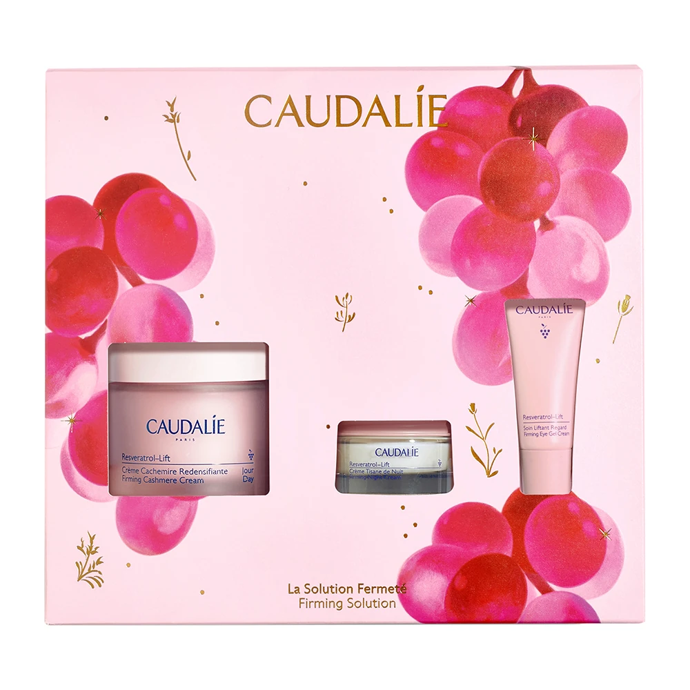 Caudalie Gift Set Resveratrol–Lift - Firming Cashmere Cream 50ml Και Δώρο Firming Night Cream 15ml & Firming Eye Gel Cream 5ml