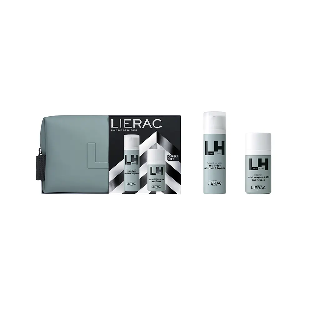 LIERAC Promo Homme Λεπτόρρευστη Κρέμα Με Ολοκληρωμένη Αντιγηραντική Δράση 50ml & Δώρο Αποσμητικό 50ml
