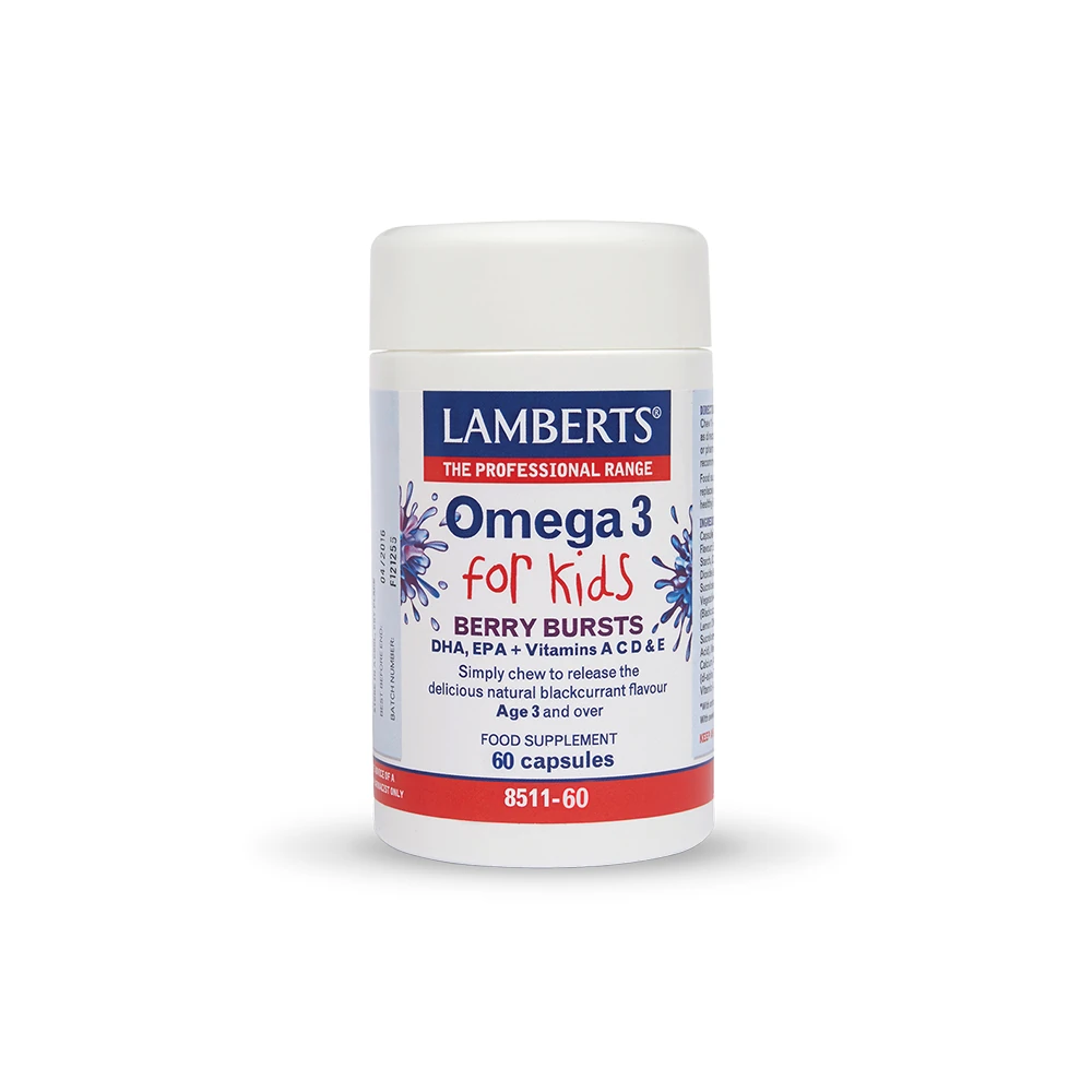 Lamberts Omega 3 for Kids - Berry Bursts 60Caps