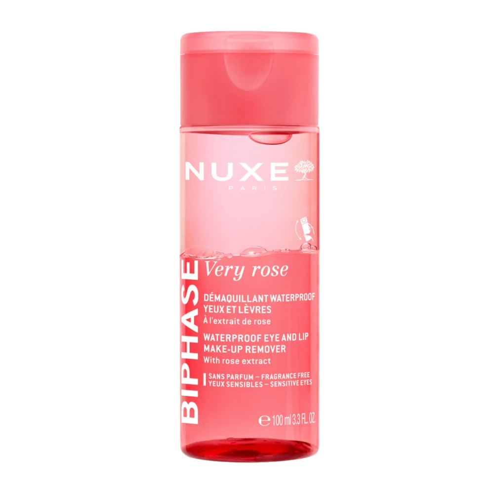 Nuxe Very Rose Διφασική Λοσιόν Ντεμακιγιάζ Ματιών & Χειλιών 100ml
