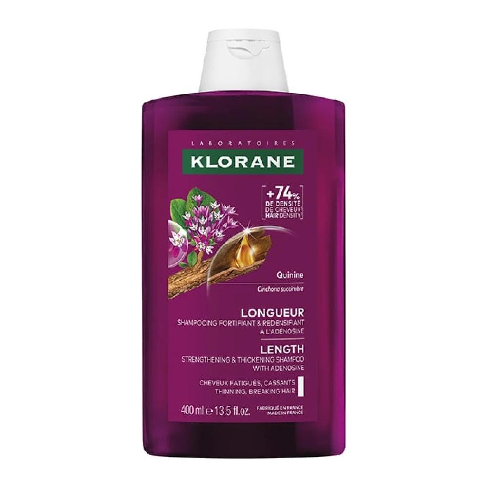 Klorane Quinine Growth Σαμπουάν Επιτάχυνσης της Ανάπτυξης με Αδενοσίνη 400ml