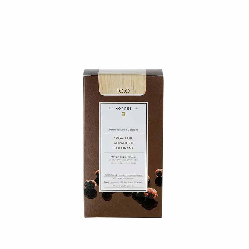 233434 KORRES ARGAN OIL Advanced Colorant 10.0 Ξανθό Πλατίνας Pharmabest