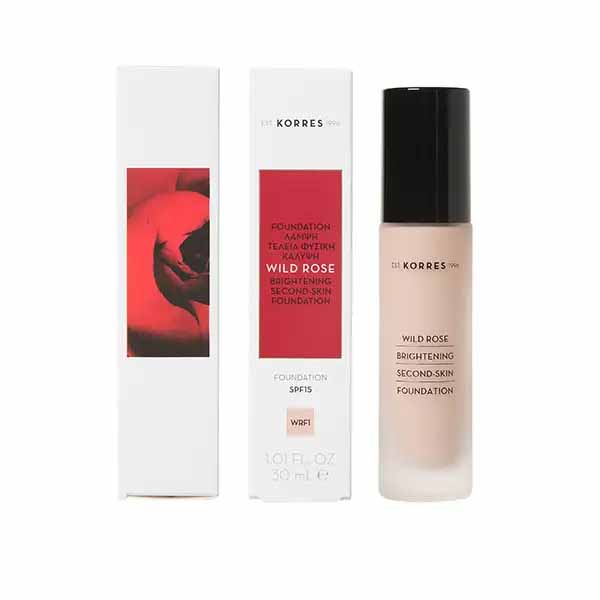 250469 KORRES WILD ROSE SPF15 Foundation WRF1 30ml Pharmabest