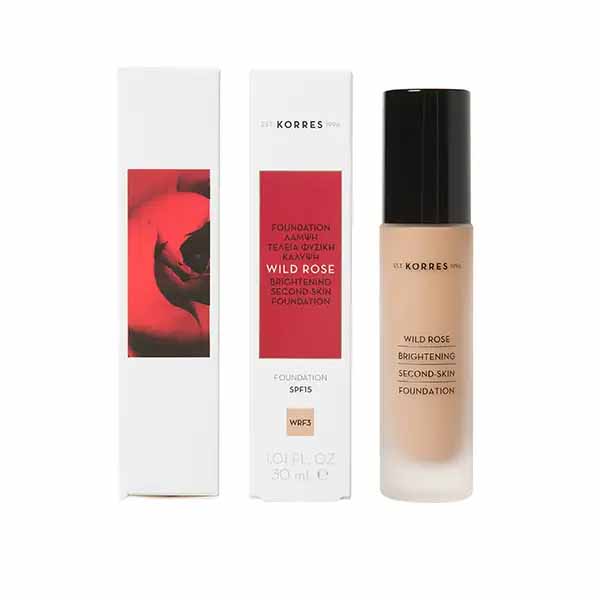 250471 KORRES WILD ROSE SPF15 Foundation WRF3 30ml Pharmabest