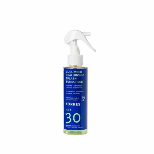 254613 KORRES ΑΓΓΟΥΡΙ ΥΑΛΟΥΡΟΝΙΚΟ SPF 30Αντηλιακό Splash 150ml Pharmabest
