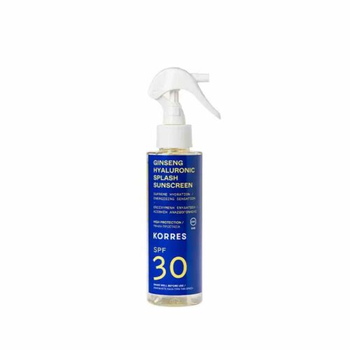 254615 KORRES GINSENG ΥΑΛΟΥΡΟΝΙΚΟ SPF 30 Αντηλιακό Splash 150ml Pharmabest