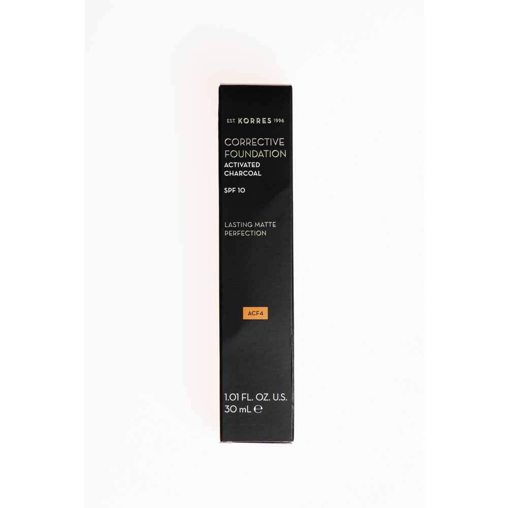 256992 KORRES CORRECTIVE FOUNDATION ACTIVATED CHARCOAL ACF4 SPF 15 Pharmabest 1