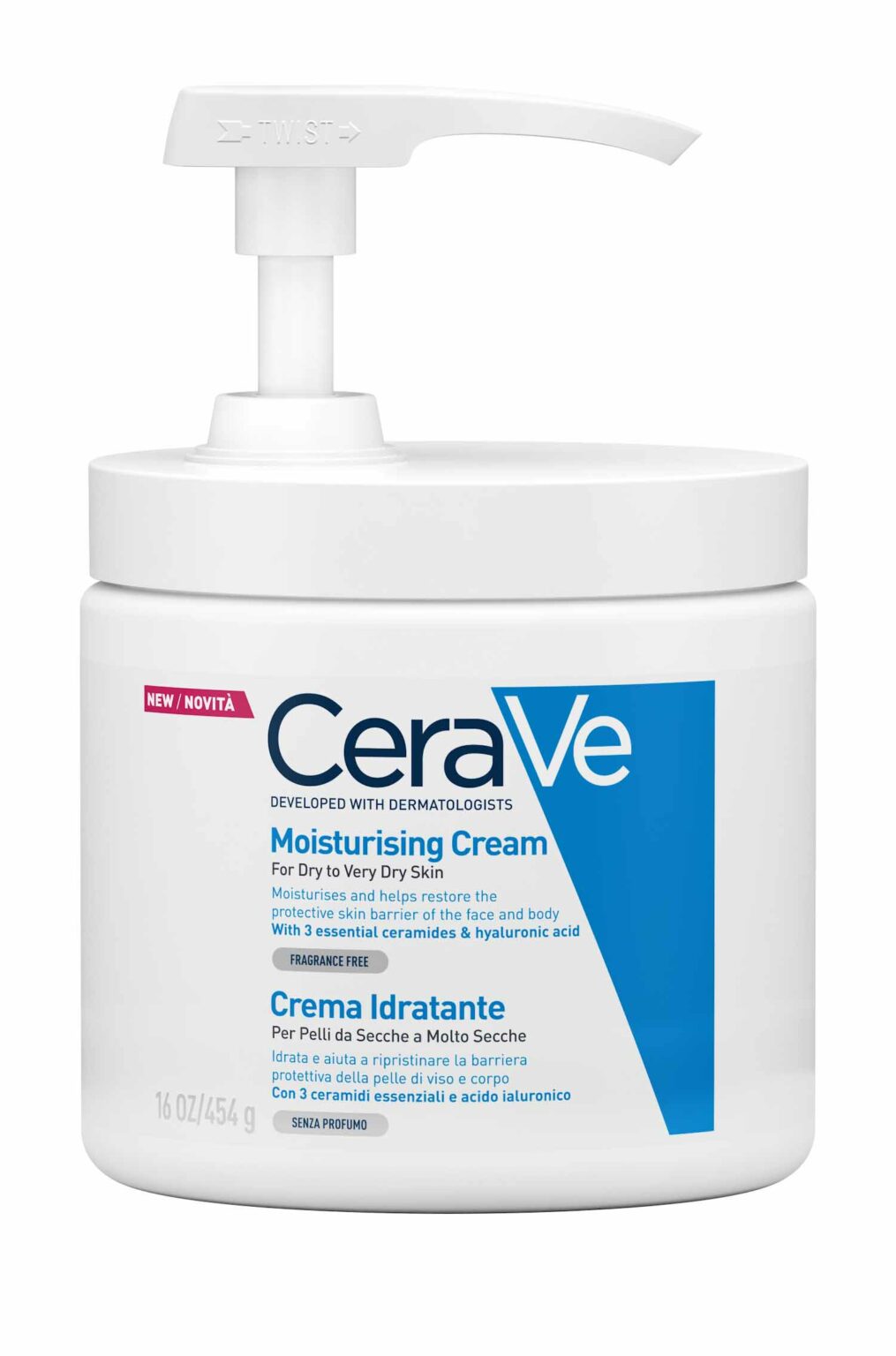 CeraVe Ενυδατική Κρέμα 454gr με αντλία - Image 3